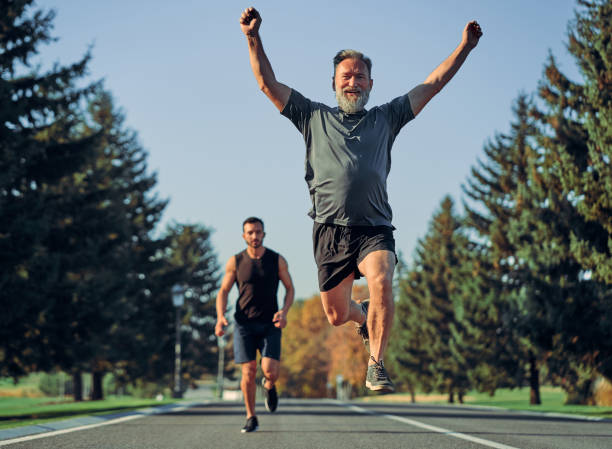 1,500+ Old Man Running Marathon Stock Photos, Pictures & Royalty-Free  Images - iStock